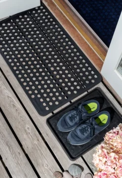 Tica Copenhagen Dot doormat, 45 x 75 cm, black