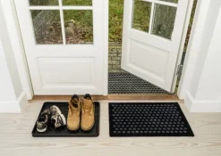 Tica Copenhagen Dot doormat, 60 x 90 cm, black