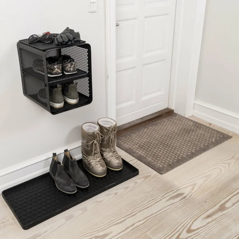 Tica Copenhagen Dot shoe tray, L, black