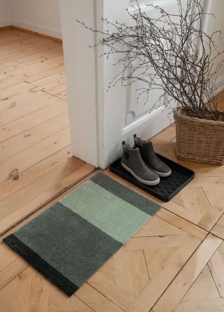 Tica Copenhagen Stripes horizontal rug, 40 x 60 cm, green