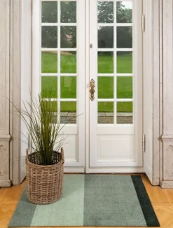 Tica Copenhagen Stripes horizontal rug, 90 x 130 cm, green