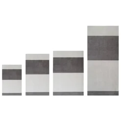 Tica Copenhagen Stripes horizontal floor mat, 60 x 90 cm, grey