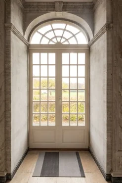 Tica Copenhagen Stripes horizontal floor mat, 60 x 90 cm, grey