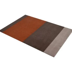 Tica Copenhagen Stripes horizontal rug, 90 x 130 cm, brown - terracotta