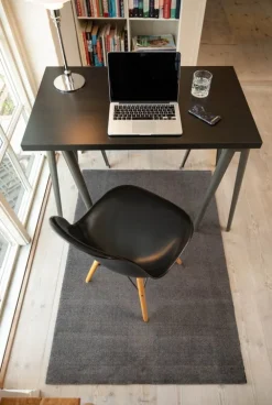 Tica Copenhagen Uni color rug, 90 x 130 cm, steel grey