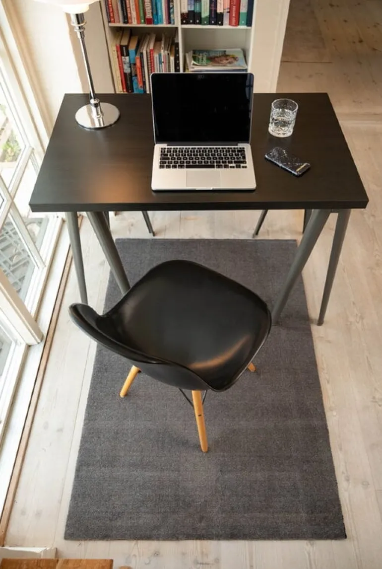 Tica Copenhagen Uni color rug, 90 x 130 cm, steel grey