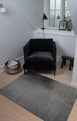 Tica Copenhagen Uni color rug, 90 x 130 cm, steel grey