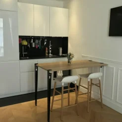 TIPTOE Bar table leg 110 cm, 1 piece, graphite black