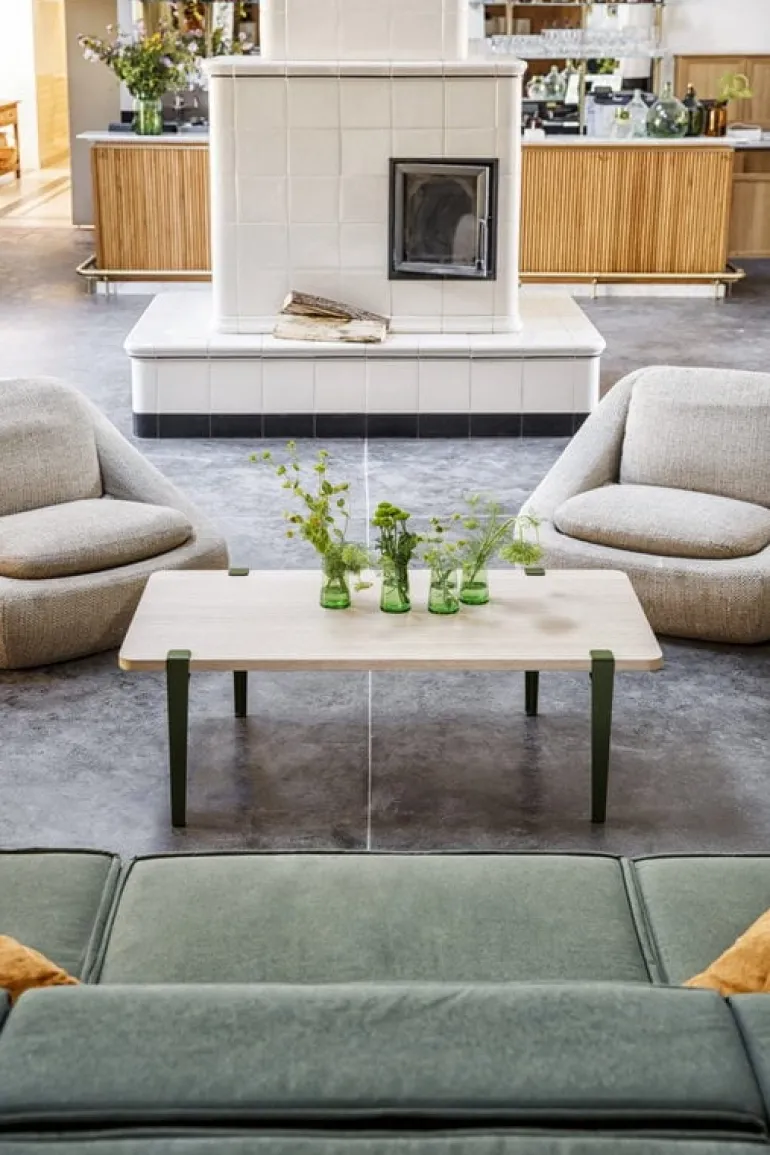 TIPTOE Coffee table and bench leg 43 cm, 1 piece, rosemary green