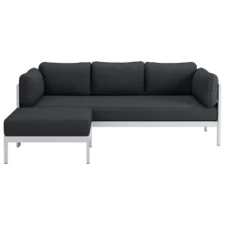 TIPTOE Easy ottoman, austral grey - slate grey