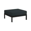 TIPTOE Easy ottoman, graphite black - slate grey