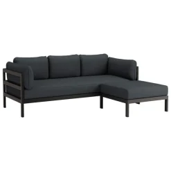 TIPTOE Easy ottoman, graphite black - slate grey