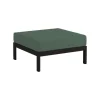 TIPTOE Easy ottoman, graphite black - forest green