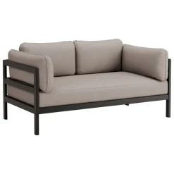 TIPTOE Easy 2-seater sofa, graphite black - sand beige