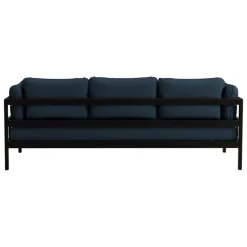 TIPTOE Easy 3-seater sofa, graphite black - midnight blue