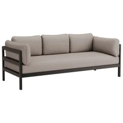 TIPTOE Easy 3-seater sofa, graphite black - sand beige