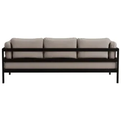 TIPTOE Easy 3-seater sofa, graphite black - sand beige