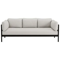 TIPTOE Easy 3-seater sofa, graphite black - heather grey