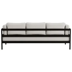TIPTOE Easy 3-seater sofa, graphite black - heather grey