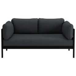 TIPTOE Easy 2-seater sofa, graphite black - slate grey