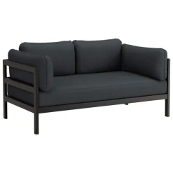 TIPTOE Easy 2-seater sofa, graphite black - slate grey