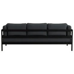 TIPTOE Easy 3-seater sofa, graphite black - slate grey