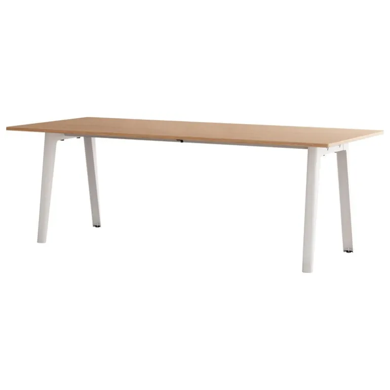 TIPTOE New Modern table 220 x 95 cm, oak - cloudy white