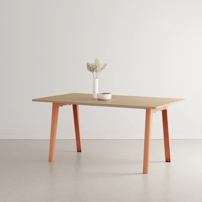 TIPTOE New Modern table 160 x 95 cm, oak - ash pink