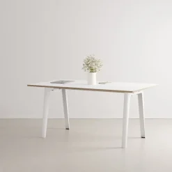 TIPTOE New Modern table 160 x 95 cm, white laminate - cloudy white