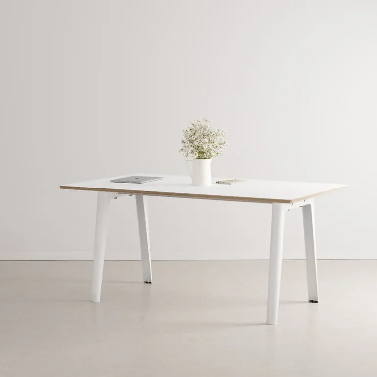 TIPTOE New Modern table 160 x 95 cm, white laminate - cloudy white