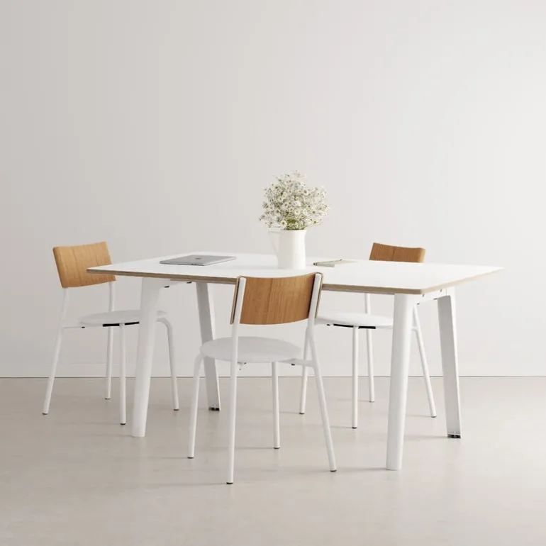 TIPTOE New Modern table 160 x 95 cm, white laminate - cloudy white