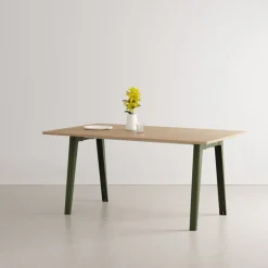 TIPTOE New Modern table 160 x 95 cm, oak - rosemary green