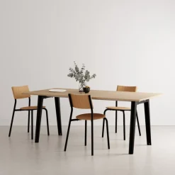TIPTOE New Modern table 190 x 95 cm, oak - graphite black