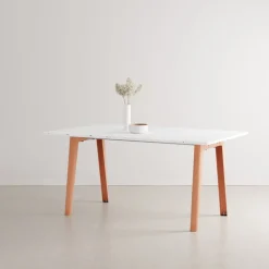 TIPTOE New Modern table 160 x 95 cm, recycled plastic - ash pink