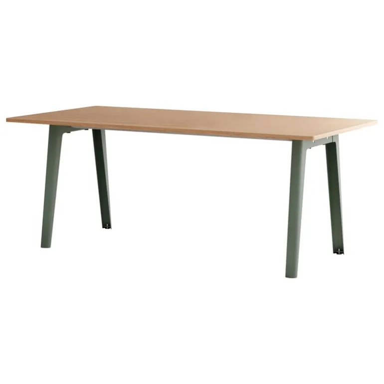TIPTOE New Modern table 190 x 95 cm, oak - eucalyptus grey
