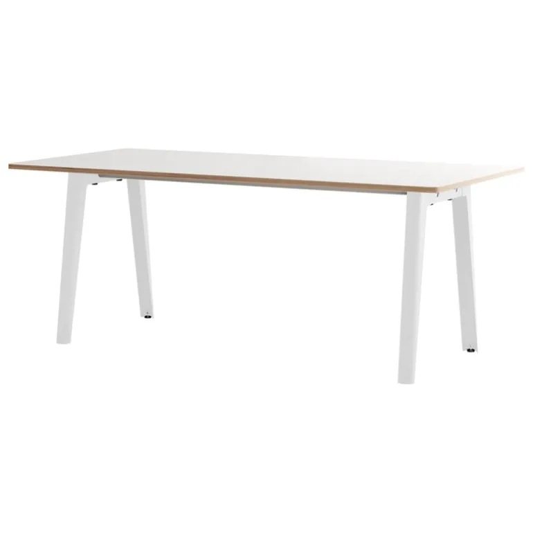 TIPTOE New Modern table 190 x 95 cm, white laminate - cloudy white