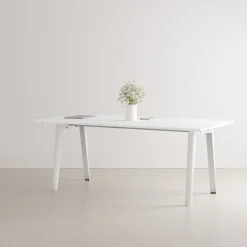 TIPTOE New Modern table 190 x 95 cm, white laminate - cloudy white