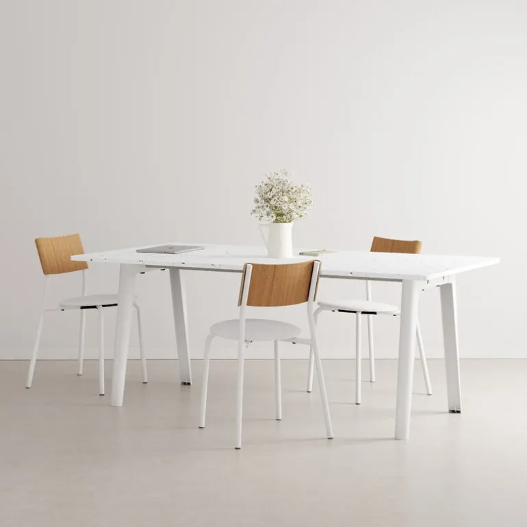 TIPTOE New Modern table 190 x 95 cm, white laminate - cloudy white