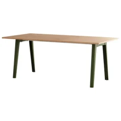 TIPTOE New Modern table 190 x 95 cm, oak - rosemary green