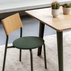TIPTOE New Modern table 190 x 95 cm, oak - rosemary green