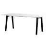 TIPTOE New Modern table 190 x 95 cm, recycled plastic - graphite black