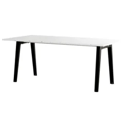 TIPTOE New Modern table 190 x 95 cm, recycled plastic - graphite black