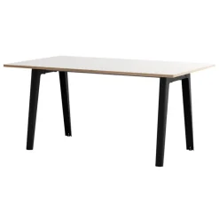 TIPTOE New Modern table 160 x 95 cm, white laminate - graphite black