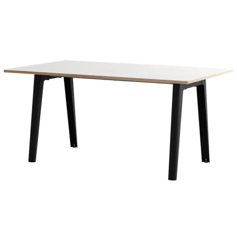 TIPTOE New Modern table 160 x 95 cm, white laminate - graphite black