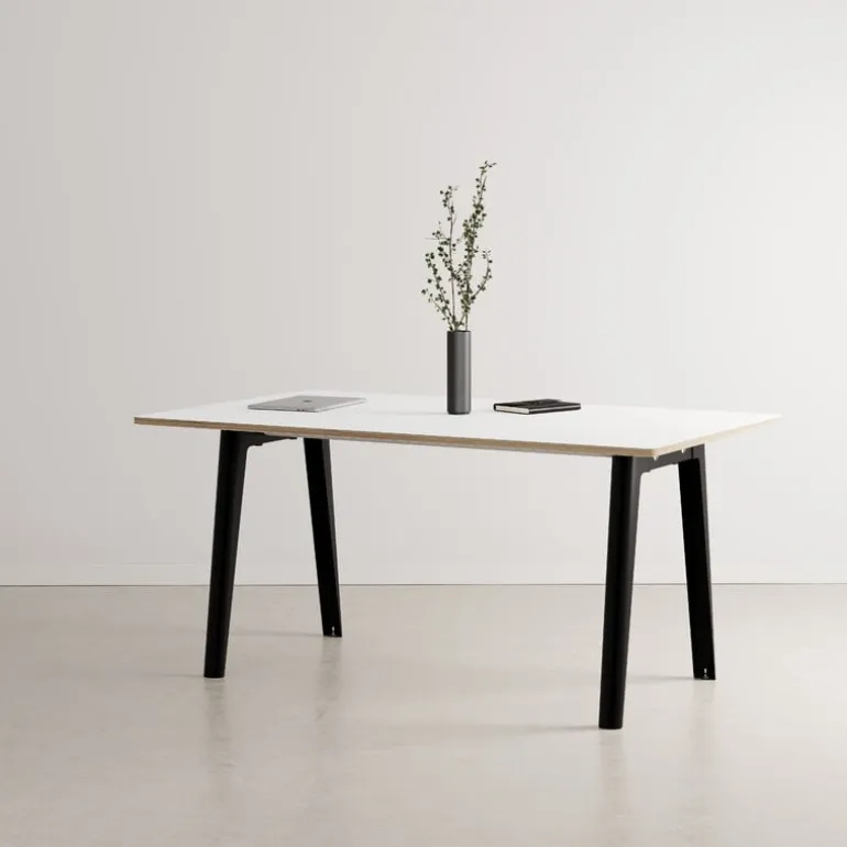 TIPTOE New Modern table 160 x 95 cm, white laminate - graphite black