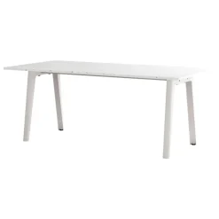TIPTOE New Modern table 190 x 95 cm, recycled plastic - cloudy white