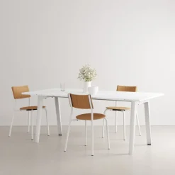 TIPTOE New Modern table 190 x 95 cm, recycled plastic - cloudy white