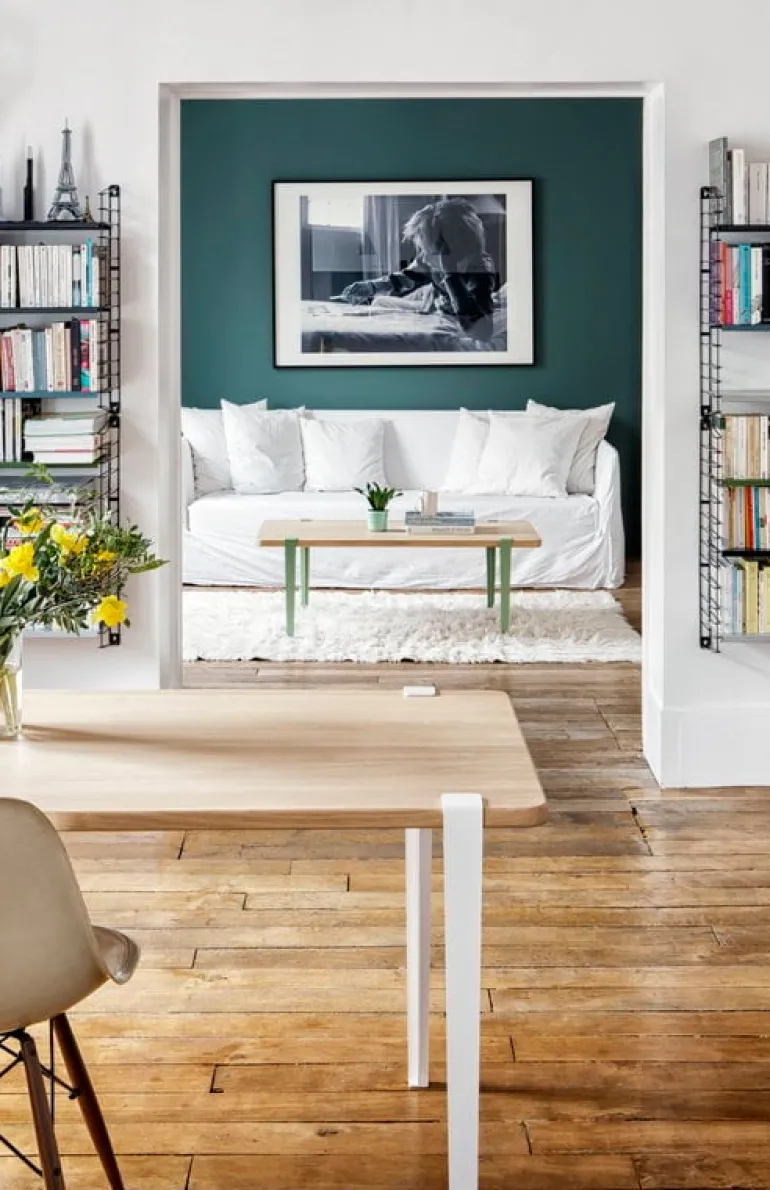 TIPTOE Table and desk leg 75 cm, 1 piece, cloudy white