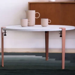 TIPTOE Venezia coffee table, ash pink