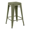 Tolix Bar stool H65, matte MFT olive